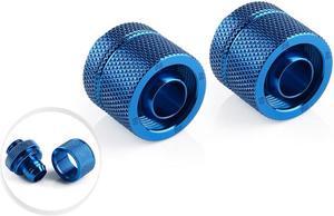 Bitspower Computer Water Cooling G1/4" Royal Blue Compression Fitting CC3 Ultimate for ID 3/8" OD 5/8" Tube (2 PCS) Bitspower Computer Water Cooling G1/4" Royal Blue Compression Fitting CC3 Ultimate for ID 3/8" OD 5/8" Tube (2 PCS)