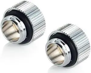 Bitspower G1/4" IG1/4" Extender Fitting - 10MM (Glorious Silver) (2 PCS)
