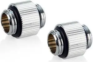 Bitspower Dual G1/4" Fitting (Glorious Silver) (2 PCS)--TA-F08-GS