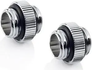 Bitspower Mini Dual G1/4" Extender Fitting (Glorious Silver) (2 PCS)