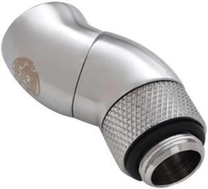 Bitspower G1/4" Silver Shining Dual Rotary 90-Degree IG1/4" Extender BP-90R2