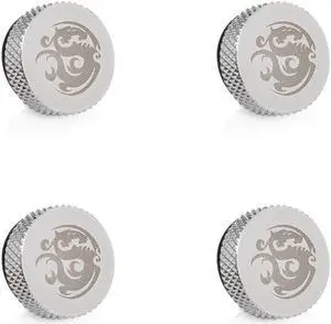 Bitspower G1/4" Silver Shining Stop Fitting (4PCS)