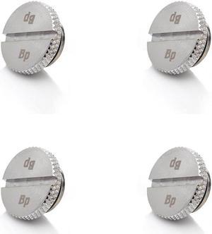 Bitspower G1/4" Silver Shining Low-Profile Stop Fitting (4PCS)