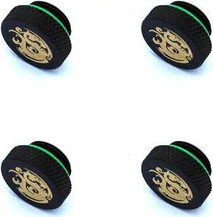Bitspower G1/4" Matt Black Stop Fitting (4PCS)