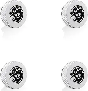Bitspower G1/4" Deluxe White Stop Fitting (4PCS)