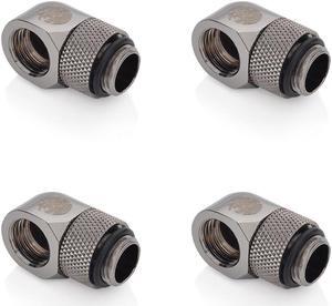 Bitspower G1/4" Black Sparkle Rotary 90-Degree IG1/4" Extender (4PCS) Bitspower G1/4" Black Sparkle Rotary 90-Degree IG1/4" Extender (4PCS)