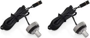 Bitspower G1/4" Silver Shining Temperature Sensor Stop Fitting (2PCS) Bitspower G1/4" Silver Shining Temperature Sensor Stop Fitting (2PCS)