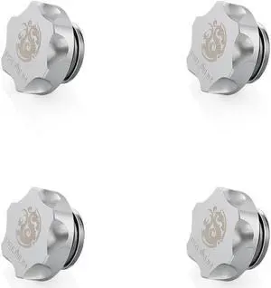 Bitspower Premium G1/4" Silver Shining Stop Fitting (4PCS)