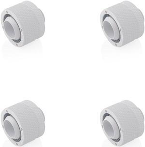Bitspower G1/4" Deluxe White Compression Fitting CC5 V3 For ID 1/2" OD 3/4" Tube (4PCS)
