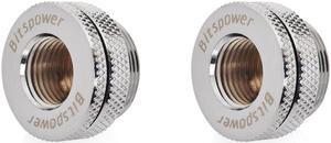 Bitspower G1/4" Silver Shining CaseTop Water-Fill SET (2PCS)
