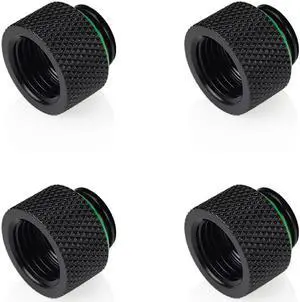 Bitspower G1/4" Matt Black IG1/4" Extender-10MM (4PCS)