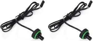 Bitspower G1/4" Matt Black Temperature Sensor Stop Fitting (2PCS)