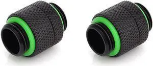 Bitspower G1/4" Matt Black Rotary G1/4" Extender (2PCS) Bitspower G1/4" Matt Black Rotary G1/4" Extender (2PCS)