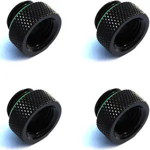 Bitspower G1/4" Matt Black IG1/4" Extender-7.5mm  (4PCS)