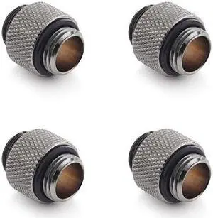 Bitspower G1/4" Black Sparkle Dual G1/4" Fitting (4PCS)
