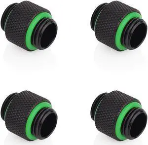 Bitspower G1/4" Matt Black Dual G1/4" Fitting (4PCS)