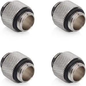 Bitspower G1/4" Silver Shining Dual G1/4" Fitting (4PCS)