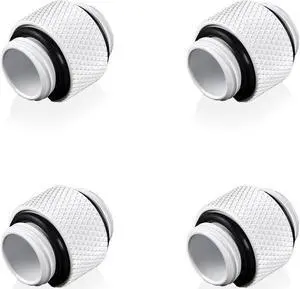 Bitspower G1/4" Deluxe White Dual G1/4" Fitting (4PCS)