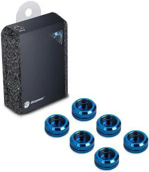 Bitspower G1/4" Royal Blue Enhance Multi-Link for OD 16MM (6PCS)