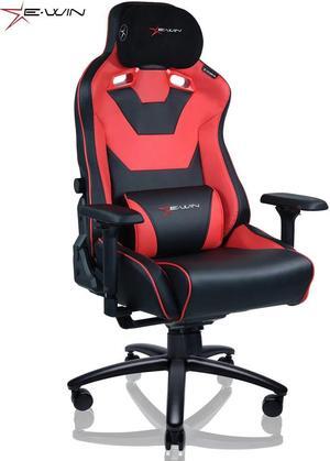 E-WIN 550LB Ergonomic Gaming Chair,Big and Tall Computer Chair for Heavy People,Office Chair with Magnetic Head Pillow-Red