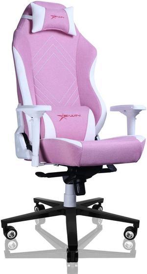 E-WIN Pink Gaming Chair, Ergonomic Computer Chair, Gamer Chair with Headrest and Lumbar Support