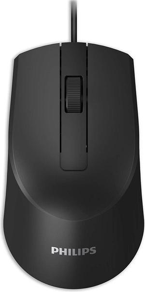 Philips USB Optical Mouse for Home or Office — 1000 DPI 3-Button High-Performance Optical LED Sensor | Ergonomic Palm-Grip, (SPK7104) eases hand and wrist ftigue