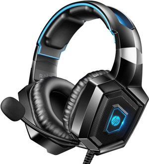 Jansicotek Gaming Headset for PS4 Xbox One,Stereo Over Ear Gaming  Headphones Noise Cancelling Wired PC Headset with Mic/Bass Surround/Volume  Control/LED Light for Playstation 4/Laptop/Mac/PC-Blue 