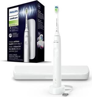 Philips Sonicare Electric Toothbrush DiamondClean, Rechargeable Electric Tooth Brush with Pressure Sensor, Sonic Electronic Toothbrush, Travel Case, White
