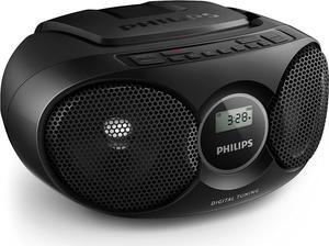 PHILIPS Portable CD Player Boombox,FM Radio,USB Playback, Stereo Speakers