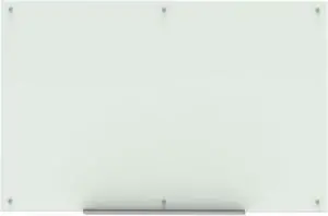 Luxor 72"W x 48"H Magnetic Wall-Mounted Glass Board for Modern Office, Classroom, Conference Area