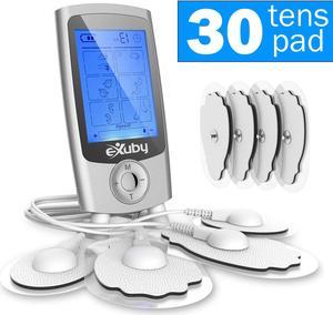 Tens Unit Machine + 30 Palm Pads ($20 Value) - Relieves Pain Quickly - 16 Unique Modes for Different Muscles - As Powerful as Physical Therapist Devices - Portable - Rechargeable - FDA APPROVED