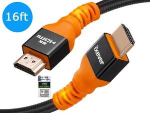 IVANKY 8K HDMI 2.1 Cable 3.3FT/1M, 48Gbps High Speed HDMI 2.1 Cable,  4K@120Hz 8K@60Hz 144Hz HDMI Cable, 7680P, DTS:X, eARC, HDR, HDCP 2.2 & 2.3,  for