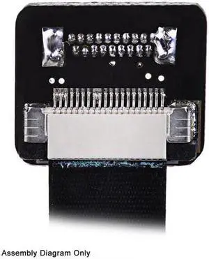 Xiwai CYFPV Dual 90 Degree Right-Up Angled HDMI Type A Male to Male HDTV FPC Flat Cable for FPV HDTV Multicopter Aerial Photography