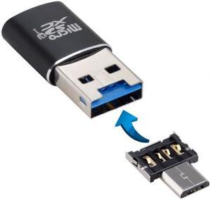 CY USB 3.0 to Micro SD SDXC TF Card Reader with Micro USB 5pin OTG Adapter for Tablet / Cell Phone