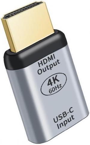 Cablecc USB-C Type C Female Source to HDMI Sink HDTV Adapter 4K 60hz 1080p for Tablet & Phone & Laptop