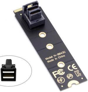 Cablecc 22x80mm U.2 Kit SFF-8639 NVME PCIe4.0 SSD Adapter for Mainboard SSD 750 p3600 p3700 M.2 SFF-8643 Mini SAS HD