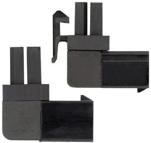 Cablecc 2pcs/lot ATX 6Pin Male to Female 90 Degree Up Down Angled Power Header Adapter for GPU Graphics Card