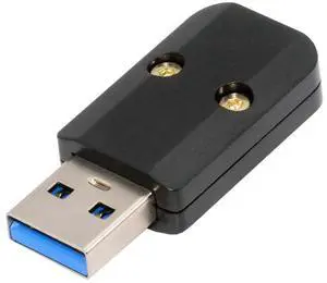 Cablecc USB 3.0 Type-A Male Plug Connector Solder Type with Aluminum Alloy Shell Black Customization for 6.0mm Cable