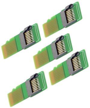Cablecc 5pcs/lot Micro SD TF Memory Card Kit Male to Female Extension Adapter Extender PCBA Reader for Car GPS Phone