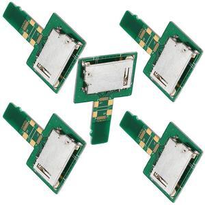 Cablecc 5pcs/lot Micro SD TF Memory Card Kit Male to Standard SD Female Extension Adapter Extender PCBA Reader for Car GPS Phone