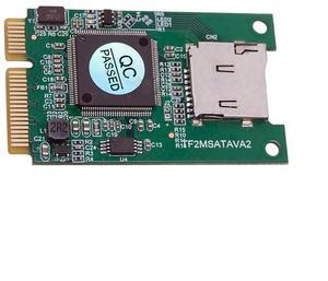 Cablecc 30x50mm MSATA to Micro SD T-Flash TF Card Rearder Adapter Embedded for Industrial Mobile SSD