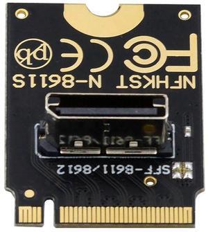 Cablecc 2230 PCI-E4.0 M.2 M-key to Oculink SFF-8612 SFF-8611 Vertical Host Adapter for NVME U.2 SSD eGPU