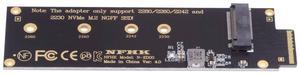 Cablecc NVMe NGFF M-key 4X to PCI-E Ruler 1U GEN-Z EDSFF Short SSD E1.S Host Carrier Adapter
