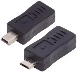 Cablecc 2pcs/lot Mini USB2.0 Male to Micro Female and Micro USB Male to Mini-USB Female Extension Connector Adapter