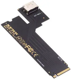 Cablecc PCI-E 4.0 M.2 M-key to Oculink SFF-8612 SFF-8611 Host Adapter for 2022 2023 ThinkBook 14+ External Graphics Card & SSD