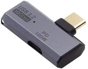 Cablecc 10Gbps USB-C Type-C 1-to-2 USB-C Female OTG & 100W PD Power Adapter for Laptop Tablet Phone