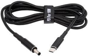 Cablecc 100W Type C USB-C Input to 20V DC 4.5*3.0mm Output Power 20V 5A 65W PD Charge Cable compatible with Laptop