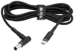 Cablecc 100W Type C USB-C Input to 20V DC 6.0*1.4*0.6mm Output Power 20V 5A 65W PD Charge Cable for Laptop