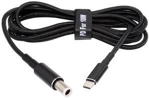 Cablecc 100W Type C USB-C Input to 20V DC 7.4*5.0mm Output Power 20V 5A 65W PD Charge Cable compatible with Laptop