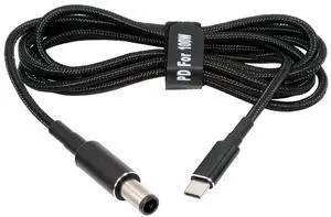 Cablecc 100W Type C USB-C Input to 20V DC 7.4*5.0mm Output Power 20V 5A 65W PD Charge Cable compatible with HP-Laptop